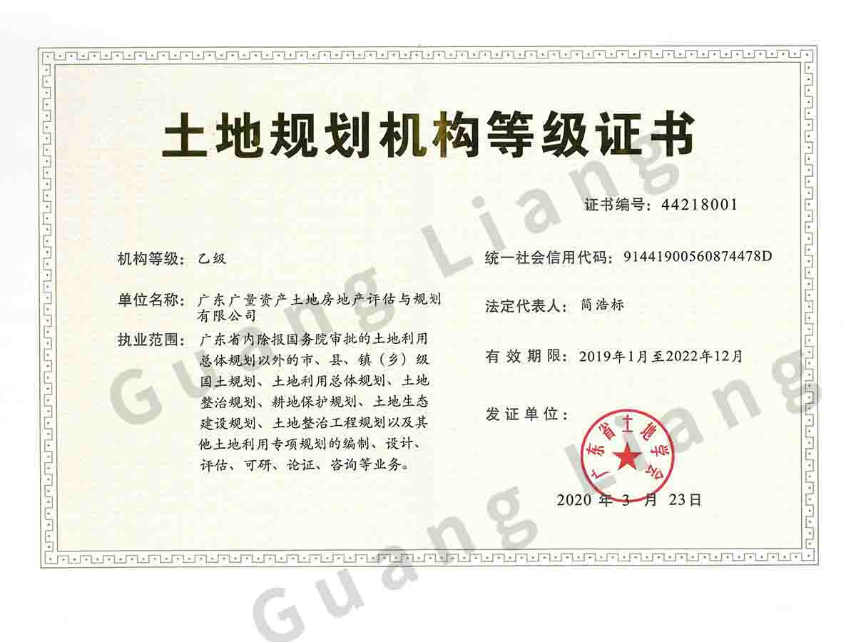 乙级土地妄想资质